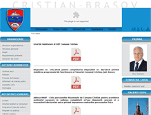 Tablet Screenshot of primariacomuneicristian.ro